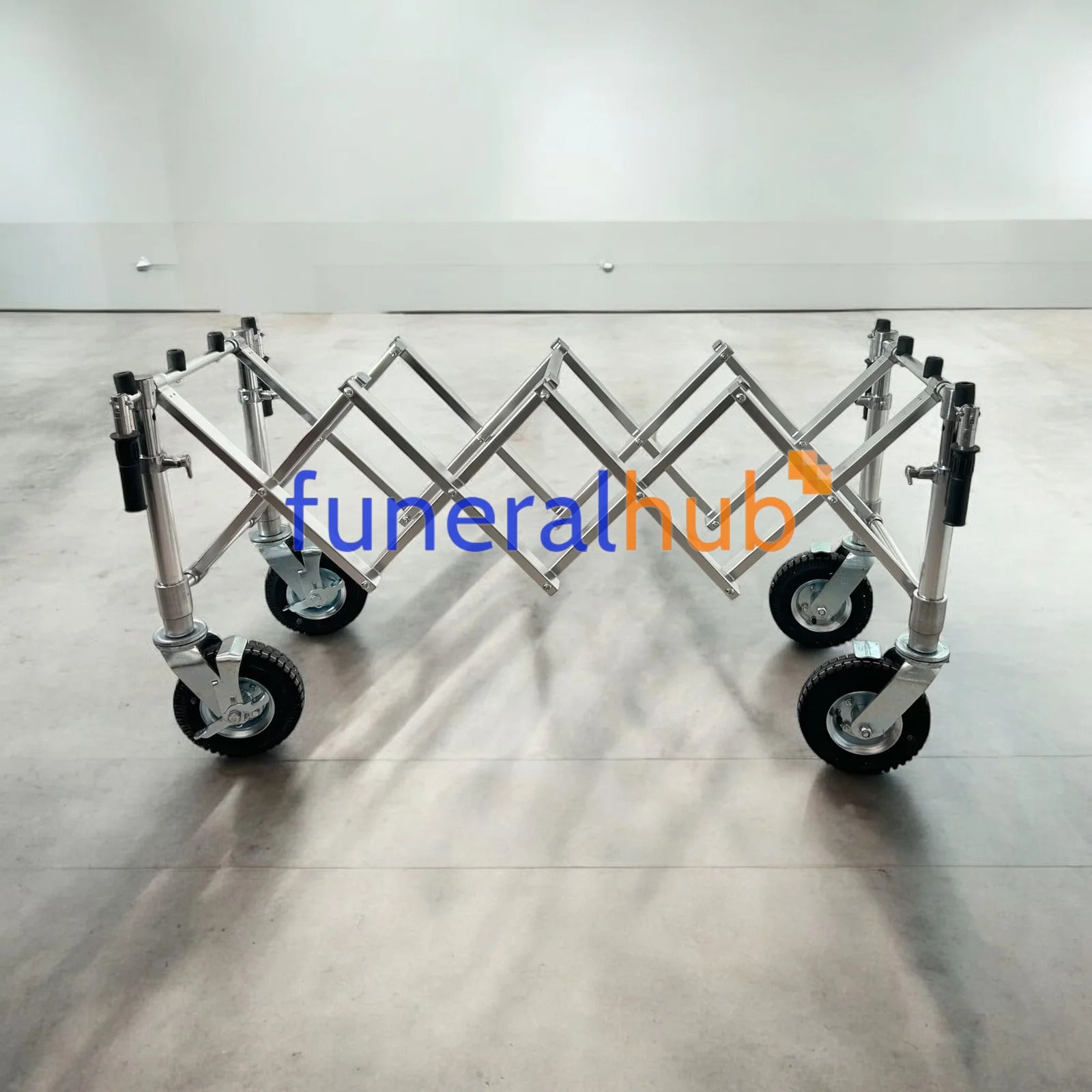CARRELLO PORTAFERETRI ESTENSIBILE E REGOLABILE ARGENTO AFTR-600