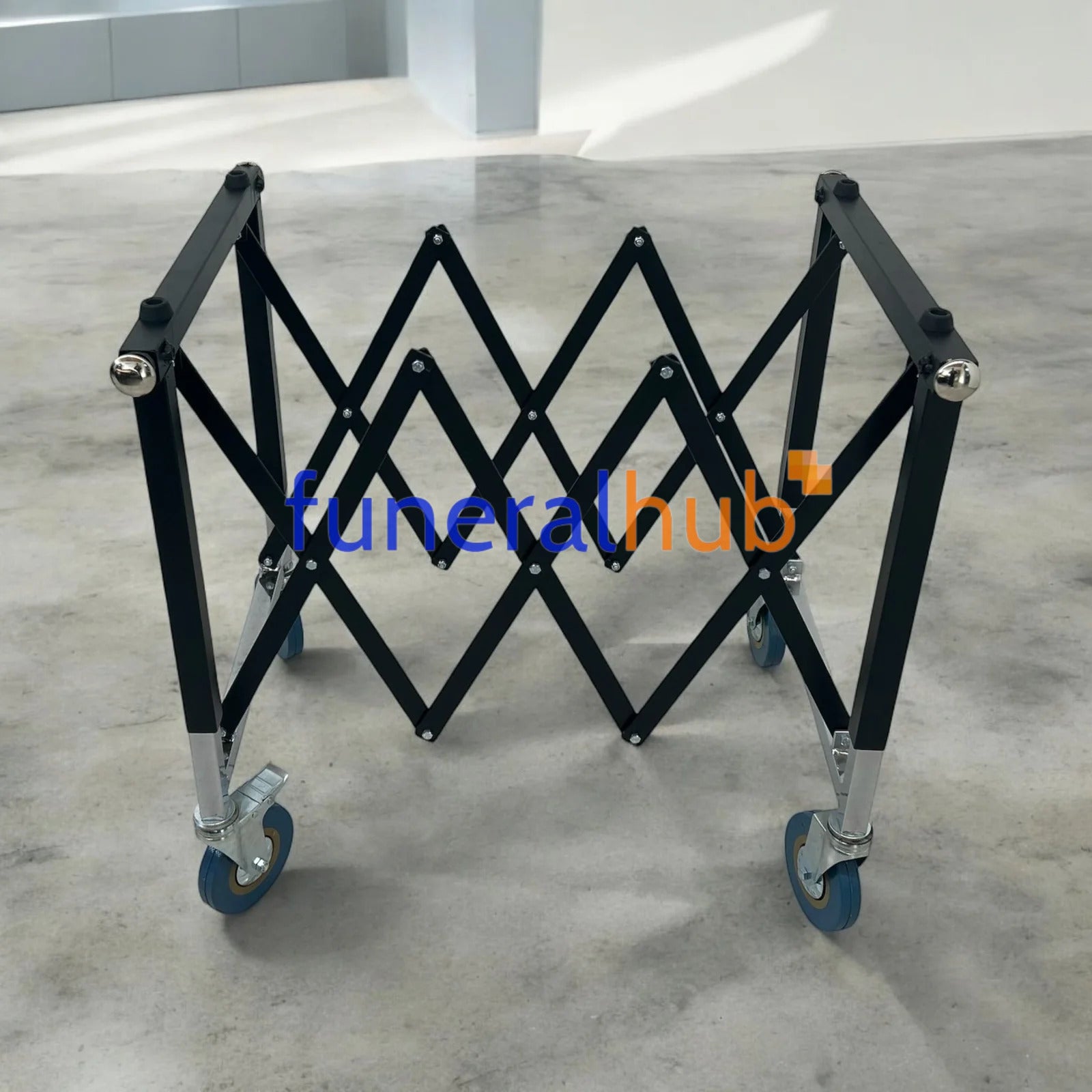 CARRELLO PORTAFERETRI ESTENSIBILE NERO AFTR-320