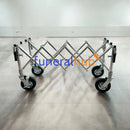 CARRELLO PORTAFERETRI ESTENSIBILE E REGOLABILE ARGENTO AFTR-600