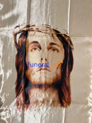 VELO CON LENZUOLINO + IMMAGINE CRISTO AFVLZCC-12 CHAMPAGNE