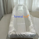 velo con croce di pizzo e bordino in raso champagne AFVLC11